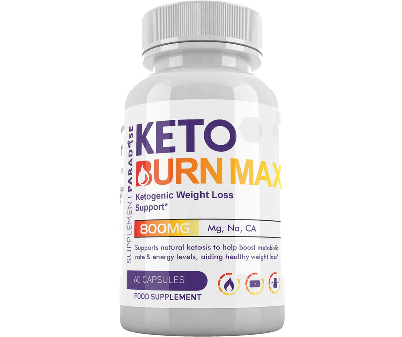 Keto Burn Max - Ketogenic Weight Loss Support for Men & Women - 1 Month Supply - SUPPLEMENT PARADISE 60 Count (Pack of 1) - BeesActive Australia