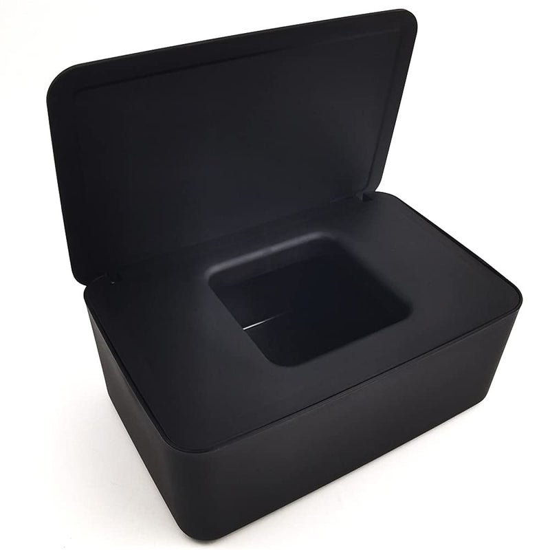 Wet Tissue Box, Baby Towel Box Wet Wipe Dispenser Box with Lid, for Home Office Black - BeesActive Australia