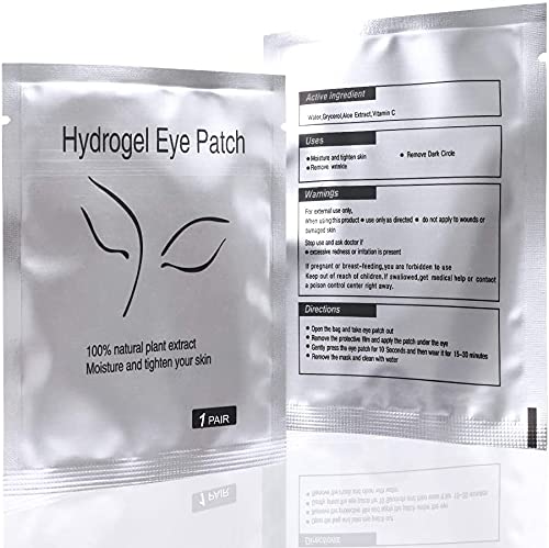 Eye Gel Pads 50 Pair Lint Free Under Eye Gel Pads for Lash Eyelash Extensions Eyelash Patches,Facials (Eyelash Pads) - BeesActive Australia