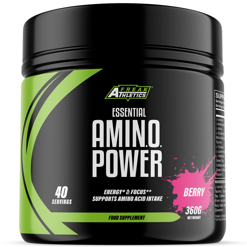 Amino Power + Premium Essential Amino Energy Pre Workout Powder, Energy
