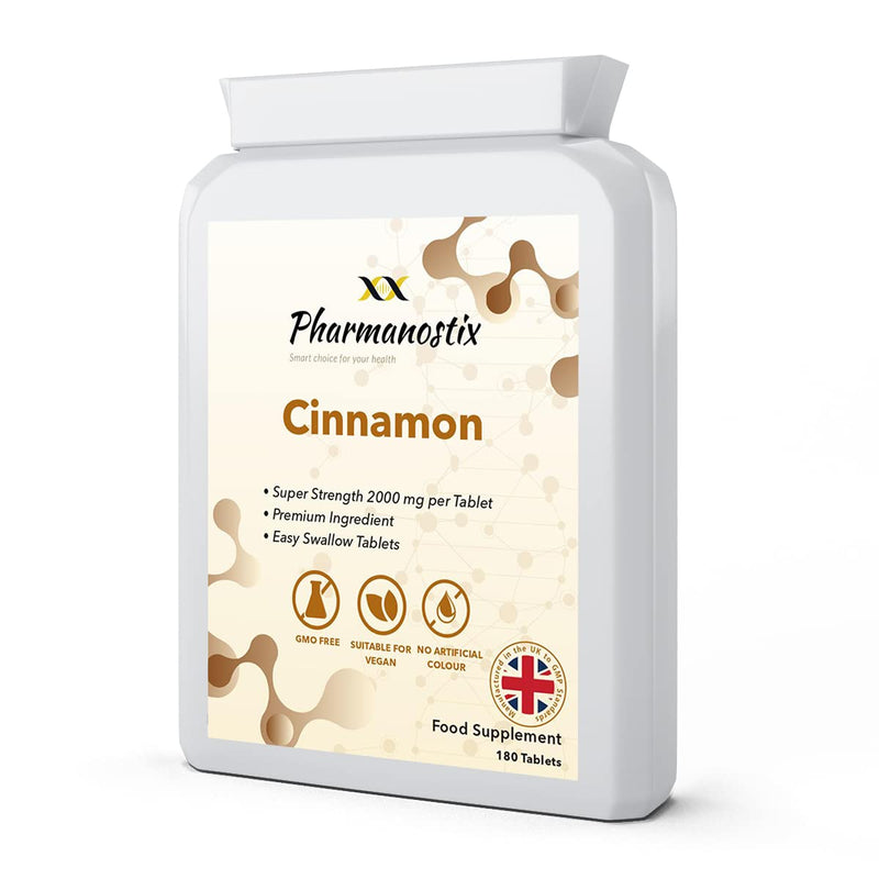 Best Naturals Cinnamon 2000mg 180 Tablets UK Made. Pharmaceutical Grade Support Sugar Metabolism, Diet Control Support - BeesActive Australia
