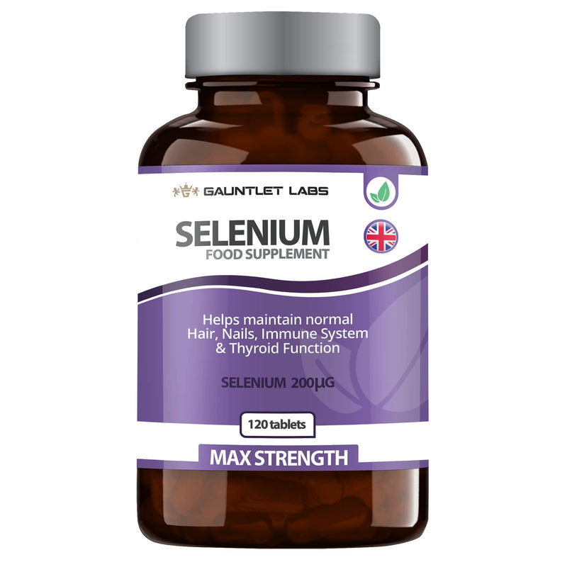 Selenium Tablets | 200mcg Supplement | Immune System & Thyroid Health | Hair, Skin & Nails | Male Fertility | Made in The UK - BeesActive Australia