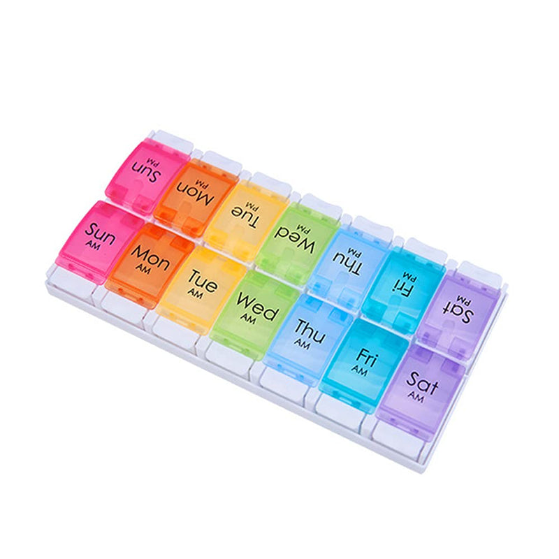 Pill Box Organiser 7 Day Medicine Storage Box, Travel Pill Box for Medication and Supplements - BeesActive Australia