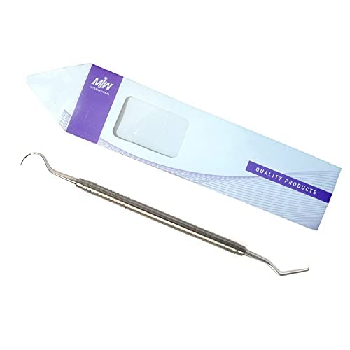 Hook Pick Double Ended Oral Hygiene Dental Explorer Stainless Steel Dentist Teeth Cleaning Probe Dental Student Dentist Tool Dental Picks Metal - BeesActive Australia