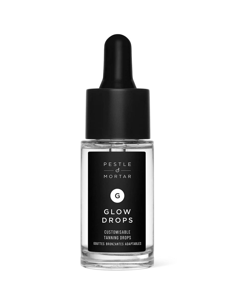 Pestle & Mortar Glow Drops Fake Tan- Self Tan Drops with Hyaluronic Acid, Customisable Face Tan, Non Comedogenic, Cruelty Free & Vegan 15ml - BeesActive Australia