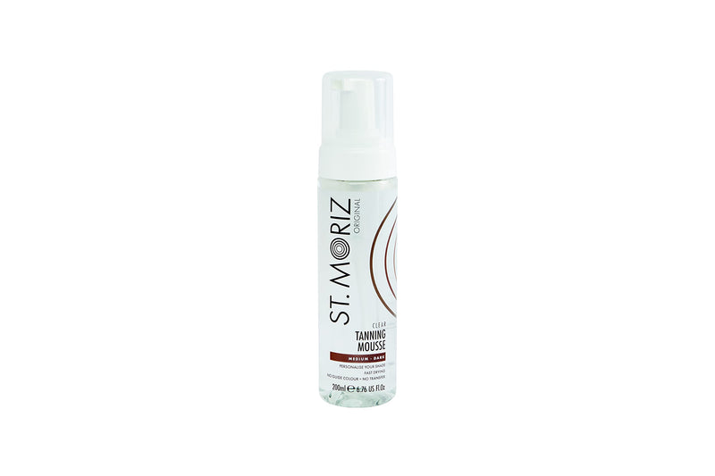 St Moriz Original Clear Tanning Mousse, Fast Drying Vegan Fake Tan, Medium to Dark (200ml) - BeesActive Australia
