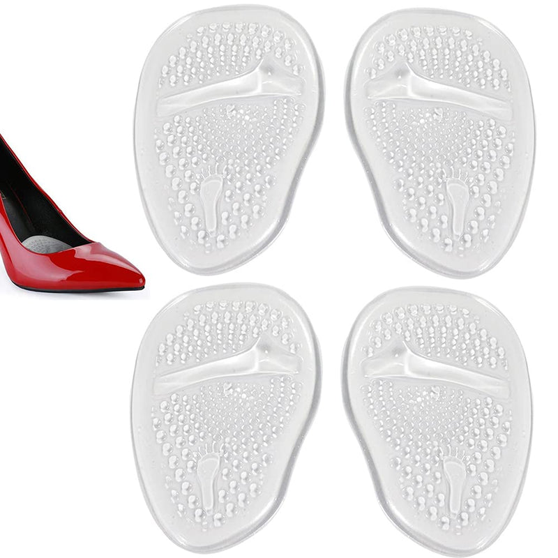 Gel Insoles for High Heels 2 Pairs (4 Pieces) Metatarsal Pads，High Heel Comfort Insoles Transparent Metatarsal Pads Ball of Foot Cushions - BeesActive Australia