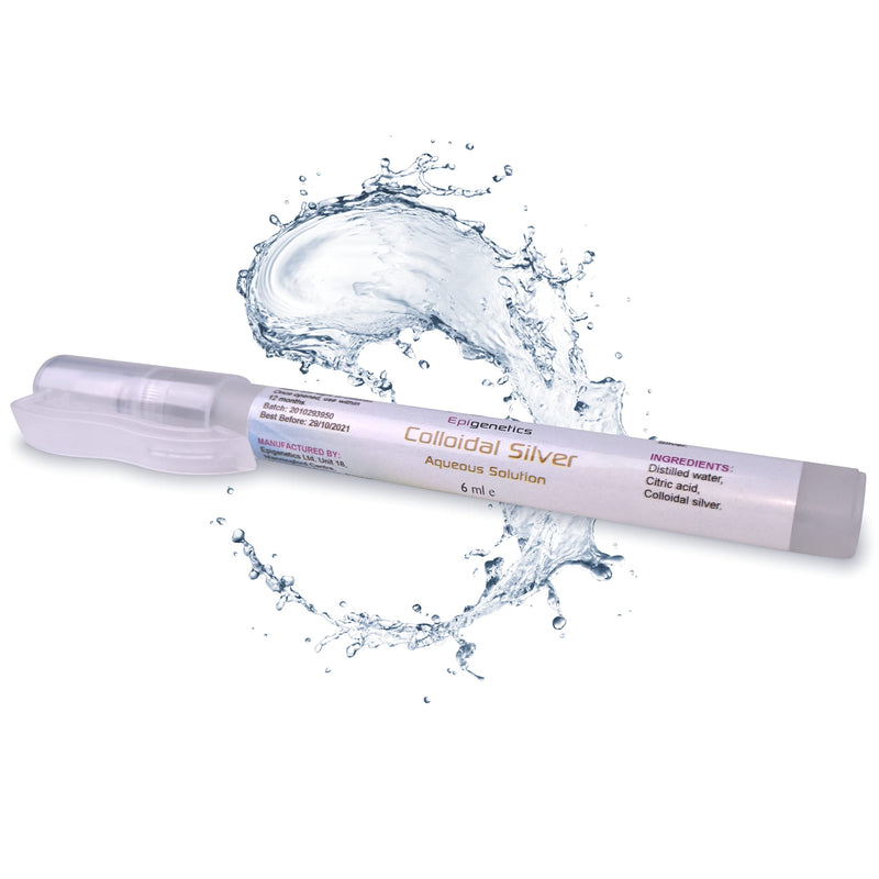 Colloidal Silver Spray 6ml | 12-16ppm in Purified Water | Compact Easy-Use Pen with Clip | UK Made Vegan Friendly Liquid - BeesActive Australia