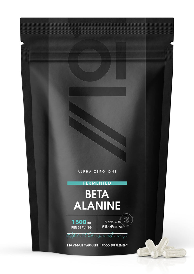 Fermented Beta-Alanine 1500mg – Essential Amino Acid Support – Made with BioPerine® – Non GMO, Gluten Free, Halal – 120 Vegan Capsules - BeesActive Australia