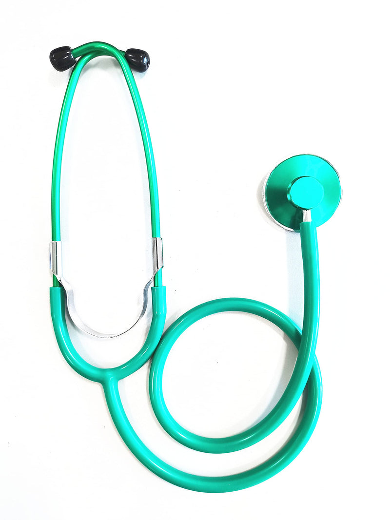 Pro Single Head Stethoscope Ideal for EMT Doctor Nurse Vet Medical Student Health Blood Stethoscope (Green) Green - BeesActive Australia