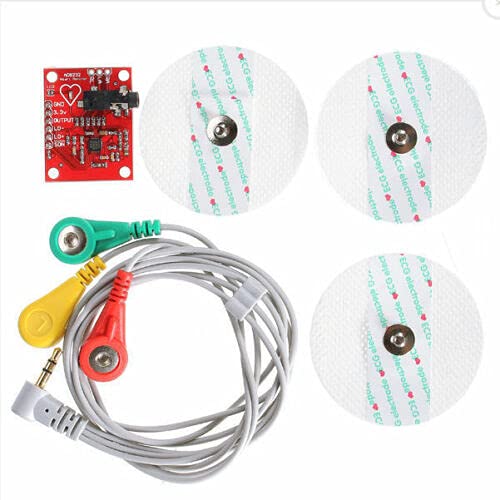 UMTMedia® AD8232 ECG Heart Monitor Measurement Kit Sensor Module Pulse Single Lead for Arduino - BeesActive Australia