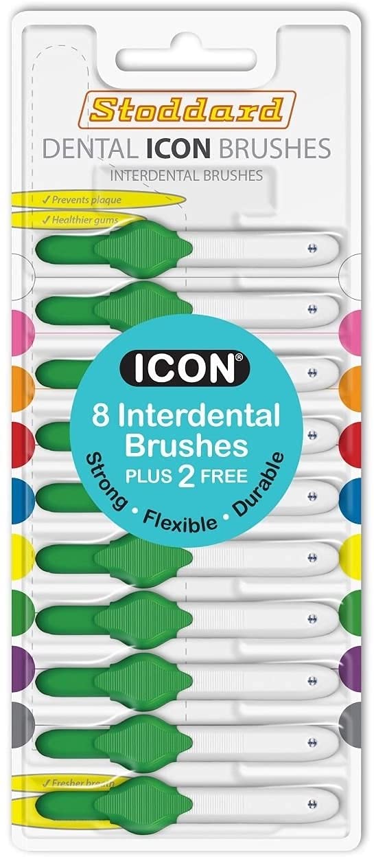 Stoddard Icon Green Standard Interdental Brushes - 8 Brush Plus 2 Free Brush in 1 Pack - BeesActive Australia