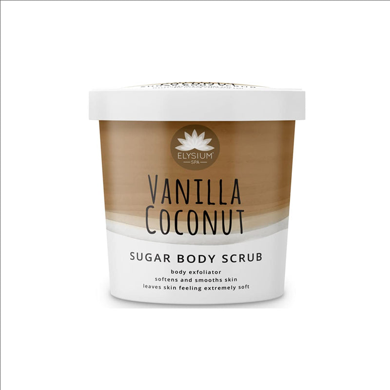 Vanilla Coconut Sugar Body Scrub Elysium Spa Body Exfoliating Scrub Suitable for Vegetarians and Vegans- 200g - BeesActive Australia
