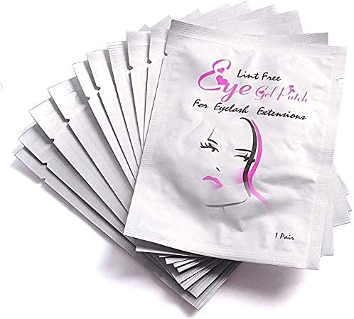 Eye Gel Pads - 50 Pairs of Eyelash Lash Extension Under Eye Gel Pads Lint Eye Patches with Smooth Front Side and Collagen Back Side - BeesActive Australia