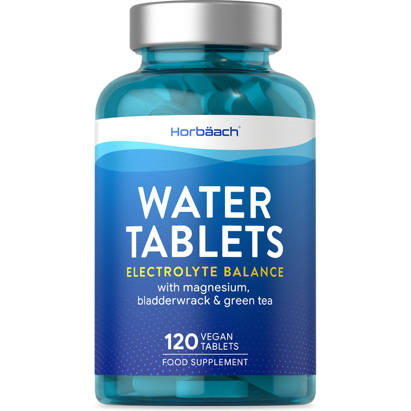 Water Tablets | 120 Tablets | Vegan Electrolyte Balance for Women and Men | by Horbaach - BeesActive Australia