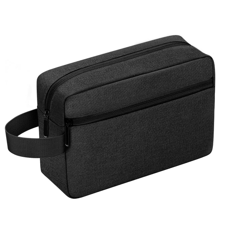 Travel Toiletry Bag for Women and Men Water-Resistant Shaving Bag Wash Bag Shaving Bag Toiletries Bag Gym Bathroom Cosmetic Bag(Black) Black - BeesActive Australia