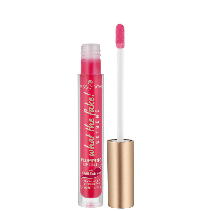 Essence What the fake! Extreme Plumping Lip Filler with Chili Extract 4.2 ml Lip Gloss with Shiny Tinted Finish - BeesActive Australia