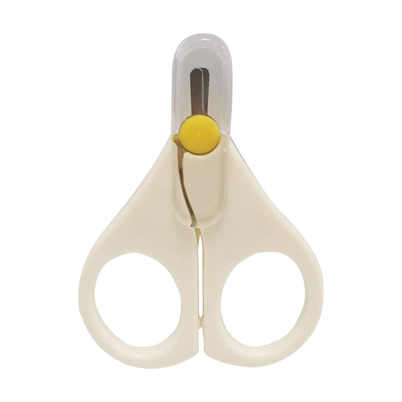 HEIGOO Newborn Baby Nail Scissor，Baby Nail Scissors with Short Blades，Use for Cutting Baby Fingernails,White - BeesActive Australia