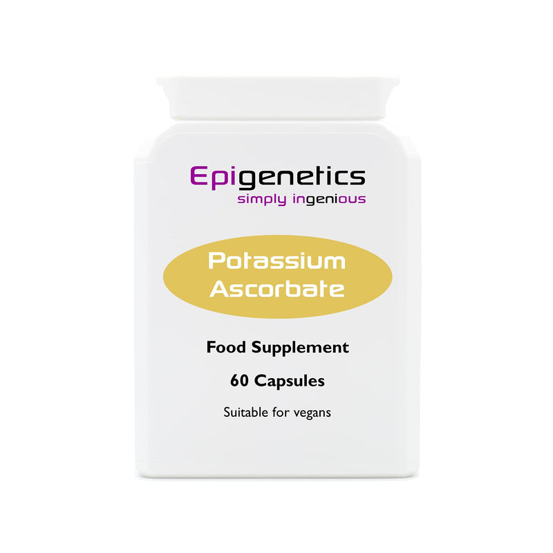 Potassium Ascorbate | Potassium 68mg + Buffered Vitamin C 293mg Supplement | 60 Vegan Friendly Capsules UK Made | 1 Capsule Daily (2 Month Supply) - BeesActive Australia