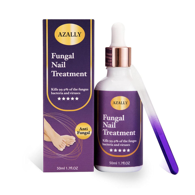 AZALLY Fungal Nail Treatment, Nail Fungus Treatment, Anti fungal Nail Solution— Kills Fungus on Toenails & Fingernails 50ml - BeesActive Australia