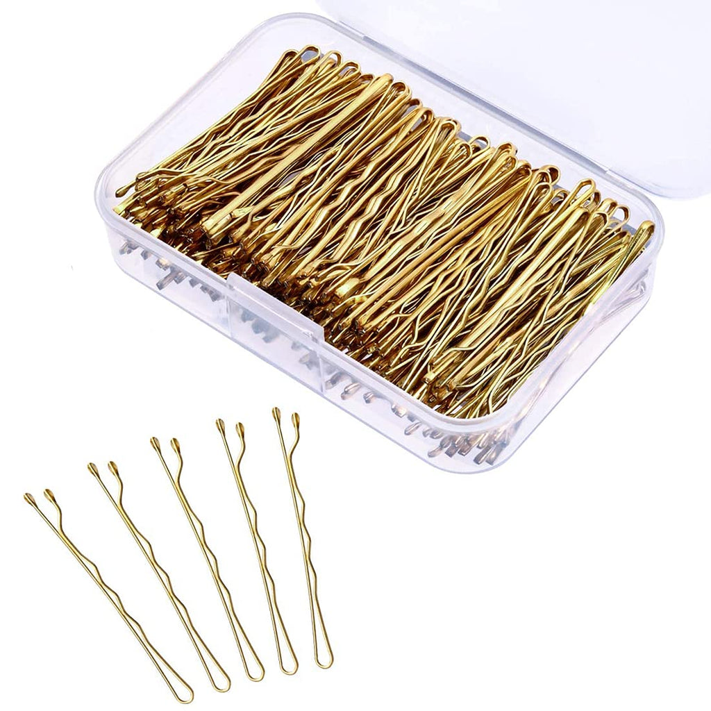 Bobby Pins,150 Pcs Hair Pins Hair Grips Blonde for Women with Box(5 cm/2.2 Inches) - BeesActive Australia