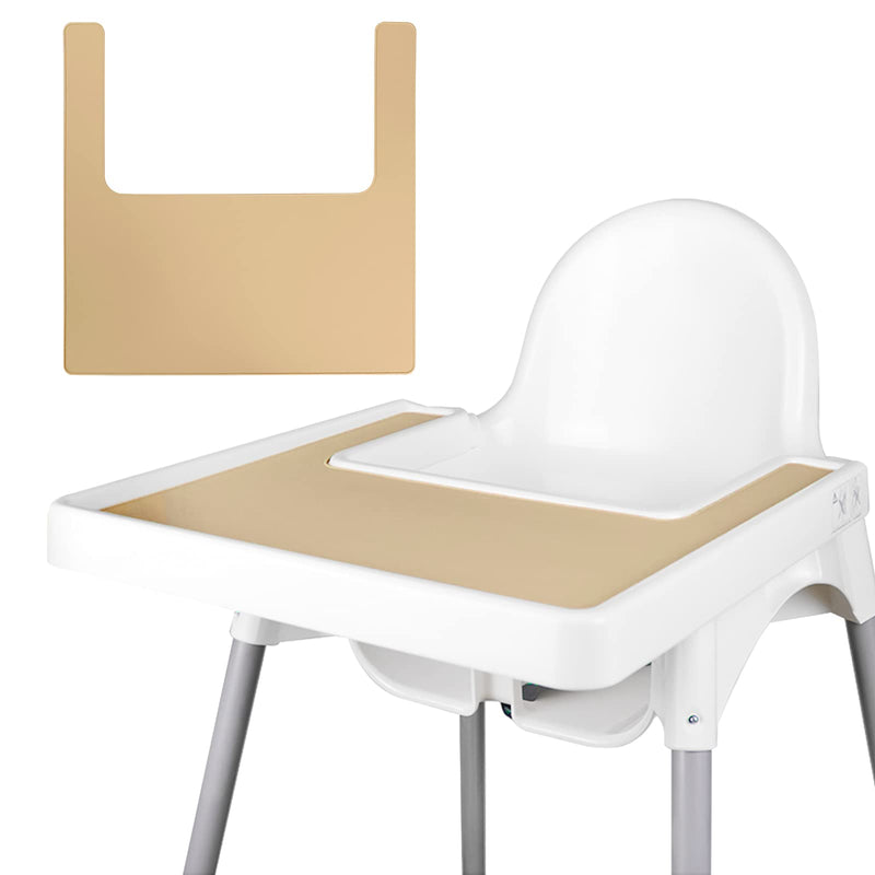 High Chair Placemat, Durable for IKEA High Chair Placemat, Clean and Hygienic, Suitable for IKEA Antilop Highchai, for Toddlers and Babies ( Khaki) - BeesActive Australia
