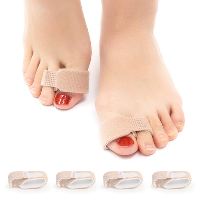 4PCS Toe Straighteners, Reusable Toe Splints Cushioned Bandages for Correcting Hammer Toes, Broken Toes, Crooked Toes & Overlapping Toe A3JZFZQ - BeesActive Australia