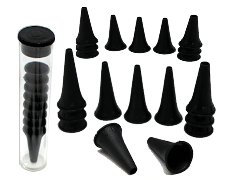 BeautyTrack Otoscope Disposable Specula Ear Piece Ear Inspection Examination Diagnostic Black - Pack of 100 - BeesActive Australia
