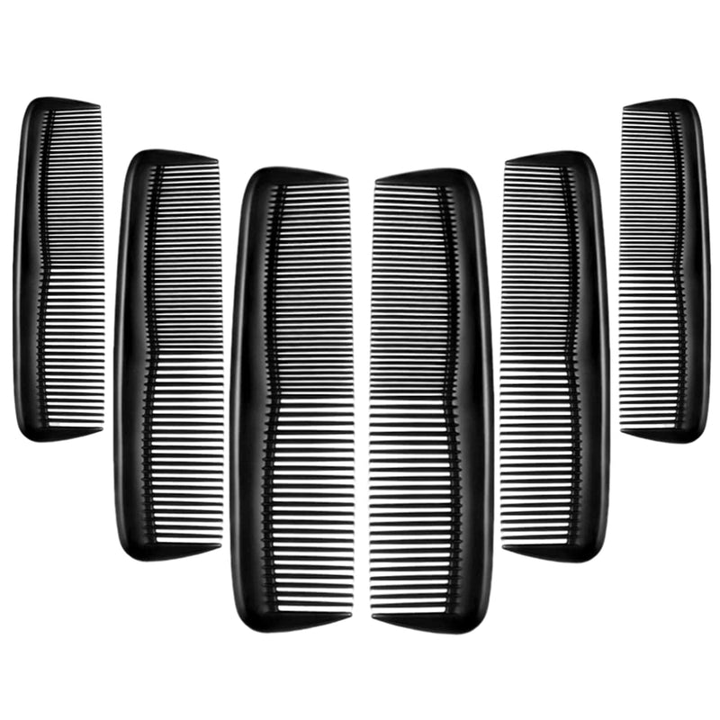 5 Pieces Pocket Plastic Hair Combs Black Hair Combs Hairdressing Styling Combs for Women Men Hairdressing Barber Salon Hair Care Tool - BeesActive Australia