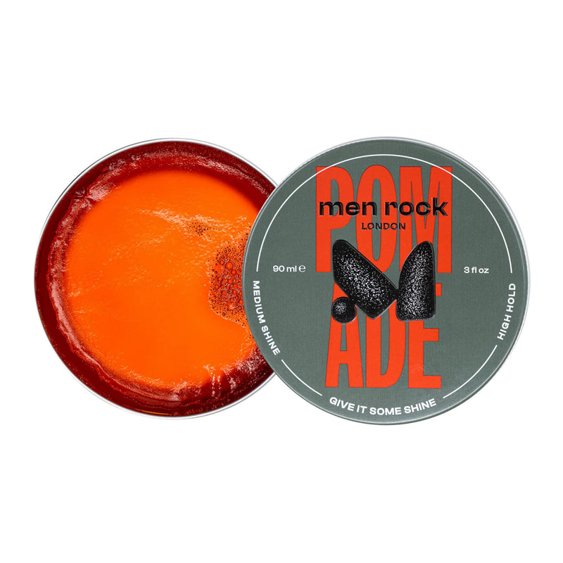 Men Rock Hair Styling Pomade, Medium Shine & High Hold Water Based Pomade, Easy to Use and Wash Out, Ideal for Men with Classy Hairstyles, 90 ml - BeesActive Australia