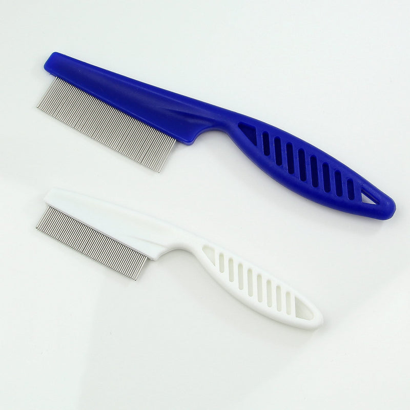 RHINORO Head Hair Flea Lice Louse Nits Aggs Nitty Fine Plastic Metal Handled Brush Comb Combs Remover - BeesActive Australia