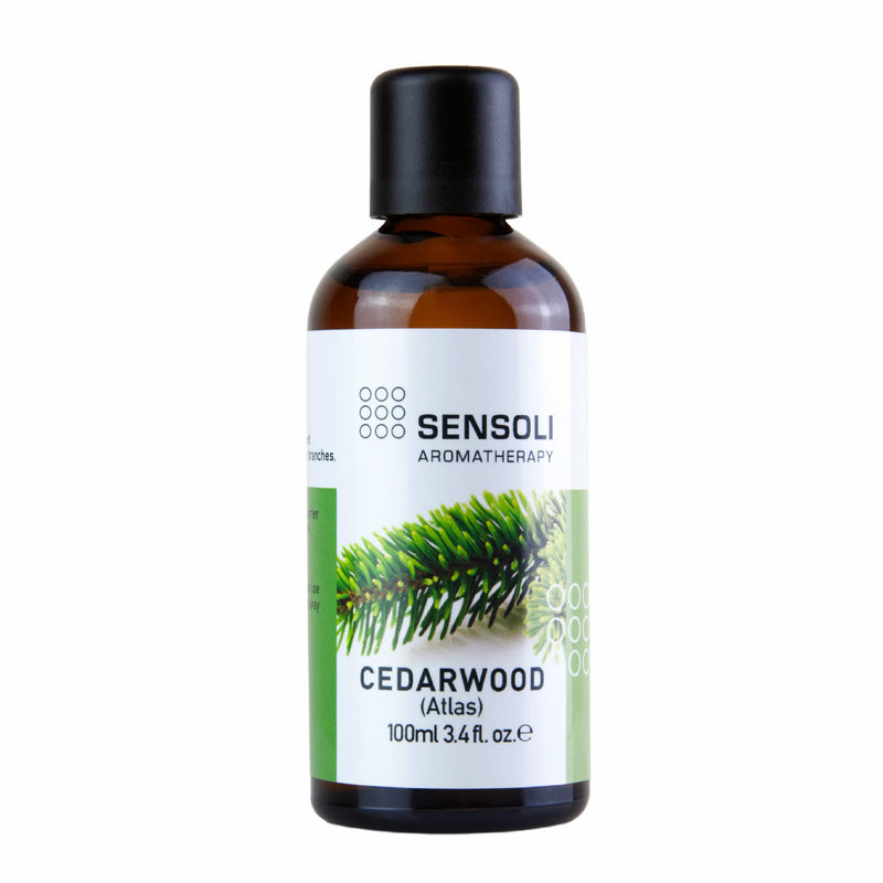 Sensoli Cedarwood Essential Oil 100ml - Pure and Natural Essential Oil for Aromatherapy and Diffusers - BeesActive Australia