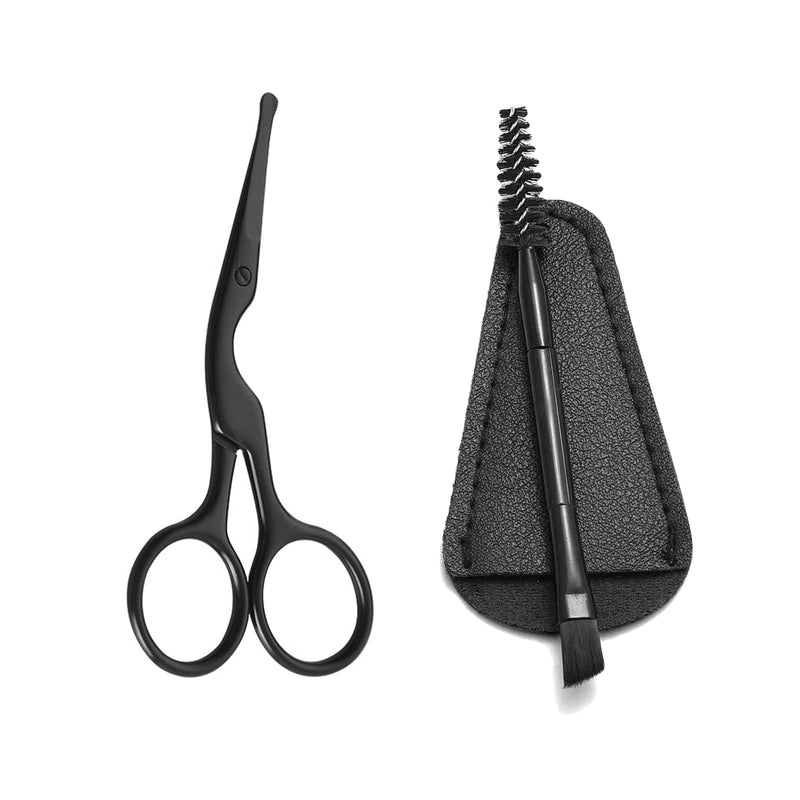 1 Set Multi-Purpose Beauty Grooming Kits Small Hair Grooming Scissors Nose Hair Safety Scissors with Sheath for Cosmetic - BeesActive Australia
