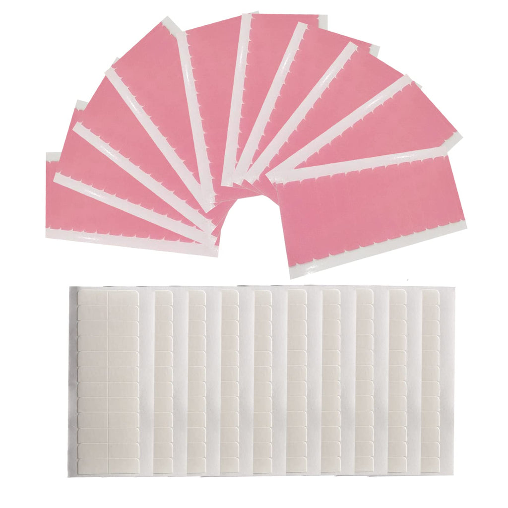 240pcs Hair Extension Tape Tabs, Waterproof Wig Tape Toupee Tape for Human Hair Weft Replacement（4 x 0.8 cm White+Pink) " - BeesActive Australia