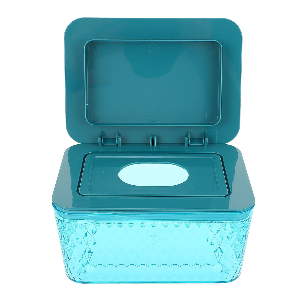 MILISTEN 1pc Wet Tissue Storage Box, Wipes Dispenser, Reusable Wet Wipe Box, Facial Tissue Dispenser Box with Lid Blue - BeesActive Australia