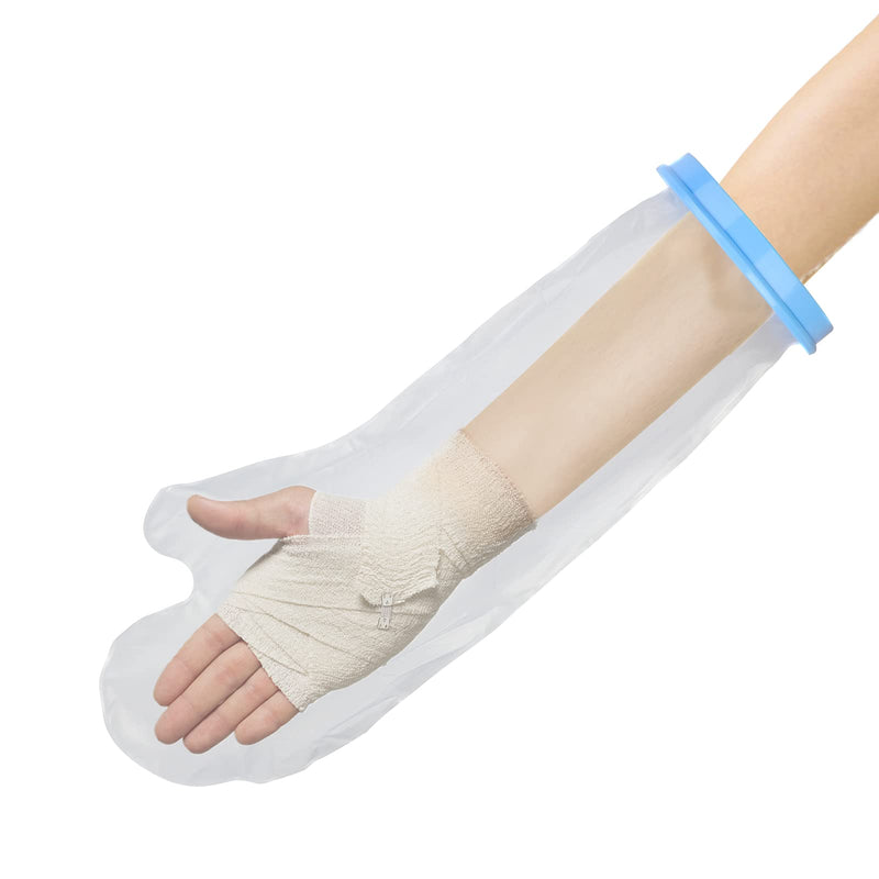 SUPERNIGHT Waterproof Cast Cover for Shower, Adult Half Arm Dressing Cover/Watertight Cast Bandage Protector for Hand, Elbow and Wrist Adult Arm - BeesActive Australia