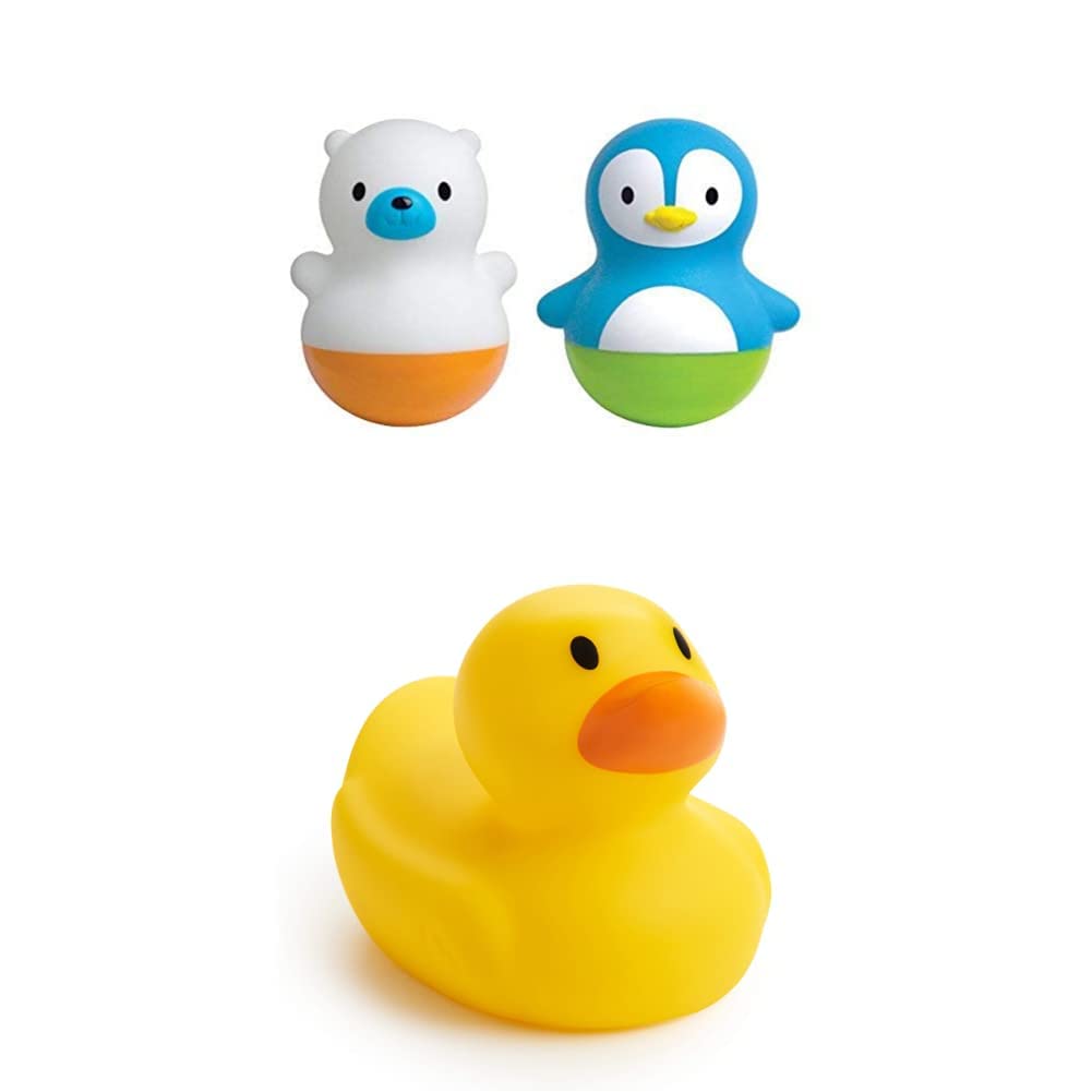 Munchkin Bath Bobbers Bath Toy & White Hot Safety Rubber Bath Duck Toy + White Hot Safety Rubber Bath Duck Toy - BeesActive Australia