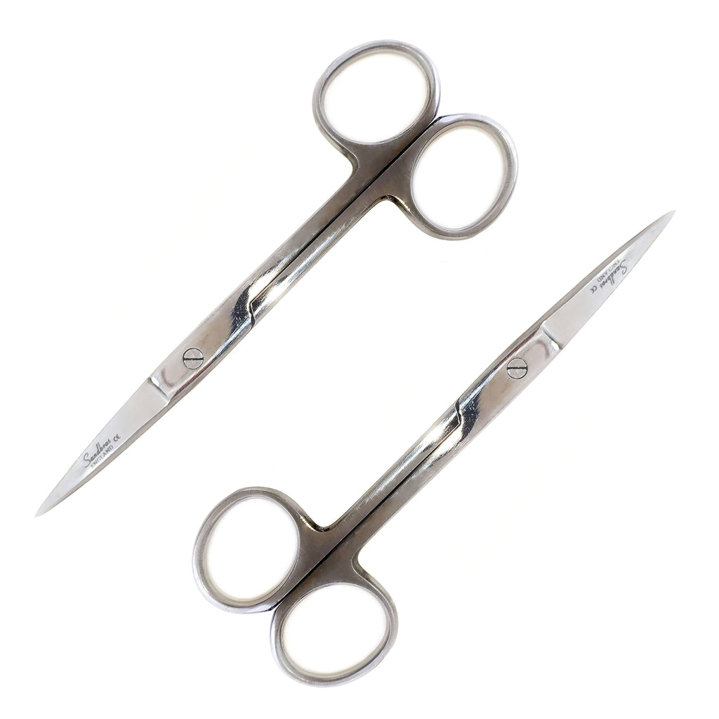 2X Nursing Sharp/Sharp Dressing Scissors Brushed Stainless Steel Autoclavable S122 - BeesActive Australia
