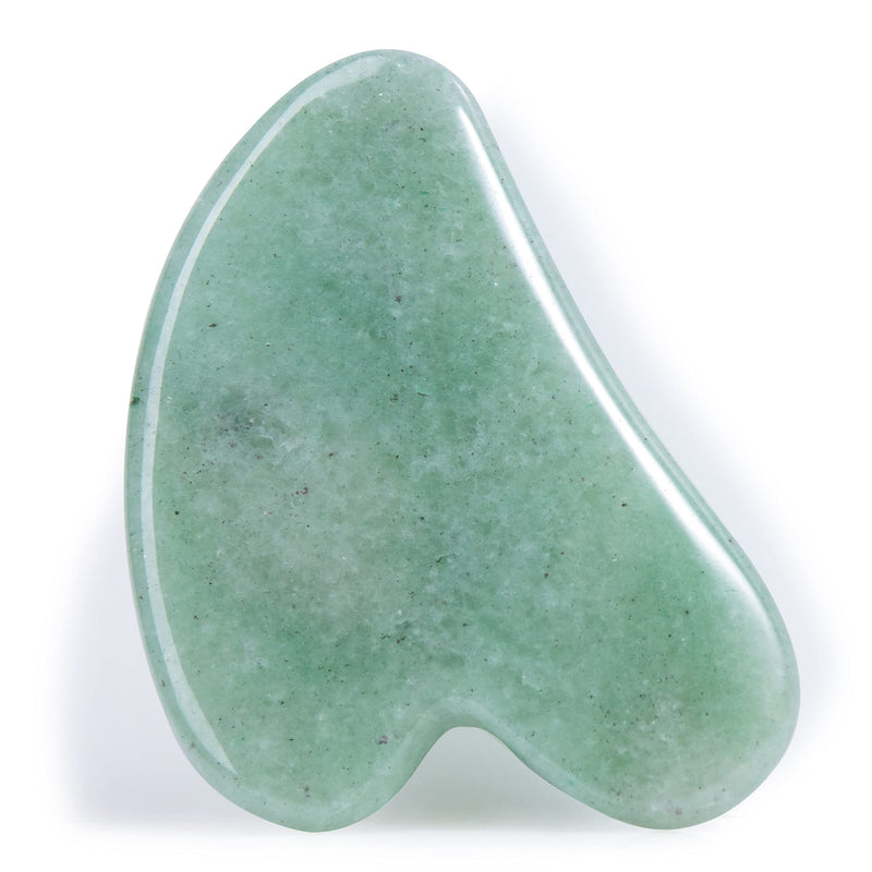 Aventurine Jade Guasha Scraping Massage Tool - Jade Quartz Gua Sha Board - Traditional Scraper Tool - New Model - by Sandine Aventurine Jade - BeesActive Australia