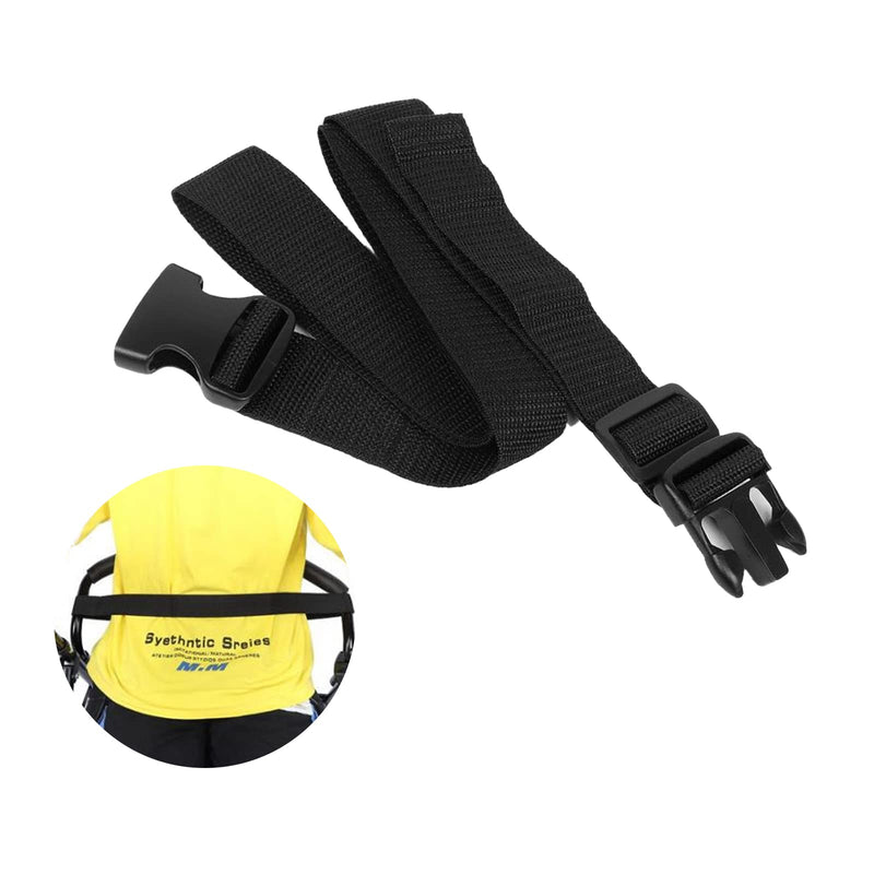 Adjustable Wheelchair Seat Belt Safety Strap with Buckle Cushioning Seat Belt for Take Care of Patient, Black - BeesActive Australia