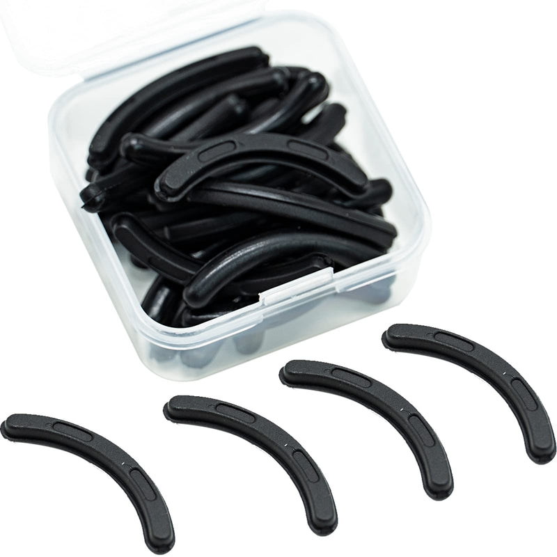 Eyelash Curler Pads,Eyelash Curler Refills Pads Silicone Curler Replacement Pads for Universal Eyelash Curler,24 Piece 24 pcs Black - BeesActive Australia
