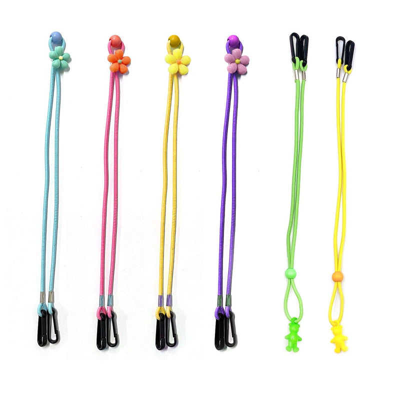 6PCS Flower and Bear Shape Mask Extension Strap, Mask Holder, Mask Extension Hook, Used to Extend The Mask, Adult and Child Buckle Strap, Mask Strap - BeesActive Australia