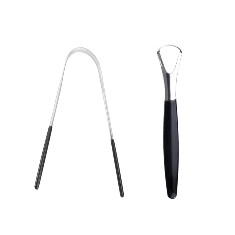 Tongue Scraper Stainless Steel, Tongue Cleaner Set, Fresh Breath Care Scraper, Great for Oral Care - BeesActive Australia