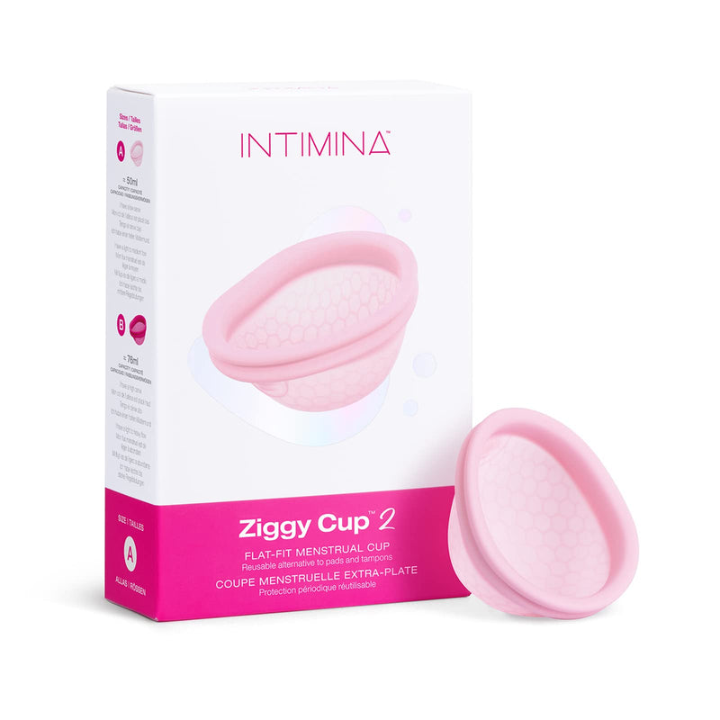 Intimina Ziggy Cup 2 - New Generation Ultra-Thin Flat-Fit Reusable Menstrual Disc (Size A) Size A - BeesActive Australia
