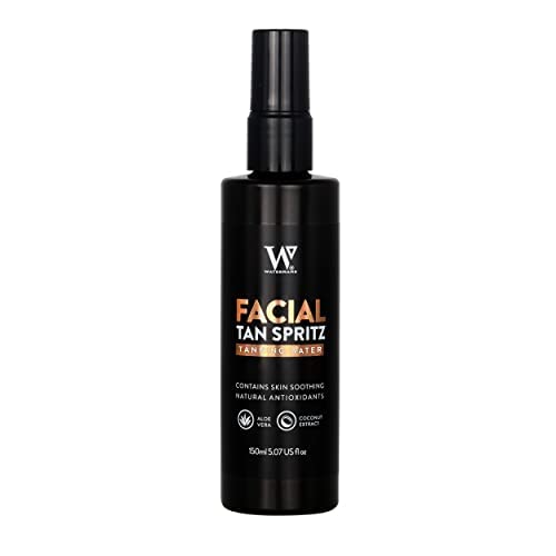Face Self Tanning Water Aloe Vera 150ml - Self Tan Face Mist, Face Tan, Vegan, DHA Natural Tanning Active no biscuit smell, Tropical smelling - BeesActive Australia