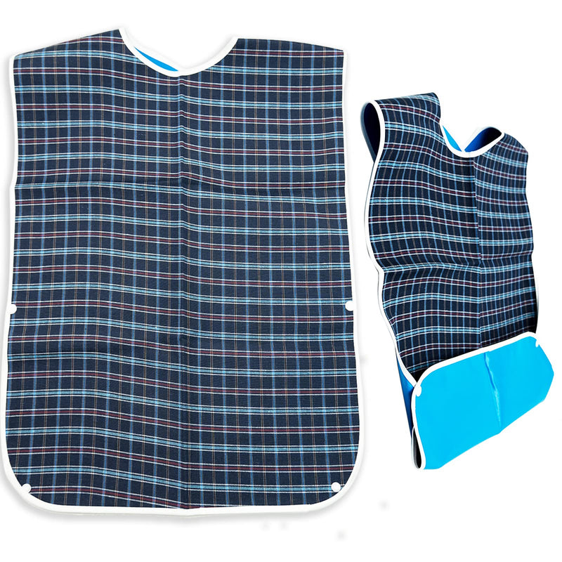 Adult Bibs Waterproof Eldly Bib Adult Washable Dining Bibs Mealtime Bib Clothing Protector for Elderly Men Women - BeesActive Australia