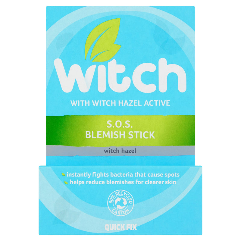 Witch SOS Blemish Stick 10g x 6 pack, fights bacteria, works instantly, reduces excess oil and blemishes, Blue SOS Blemish Stick 6 pack - BeesActive Australia