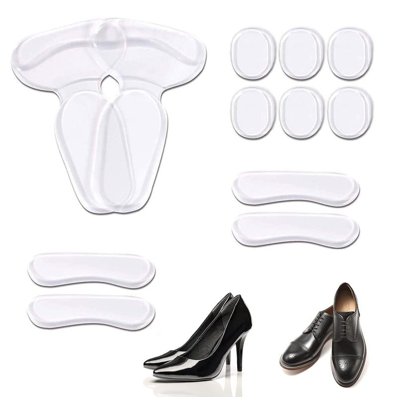 12 Pcs High Heel Pads Heel Cushion Inserts Gel Heel Cushion Inserts for Women Men Foot Care Protector - BeesActive Australia
