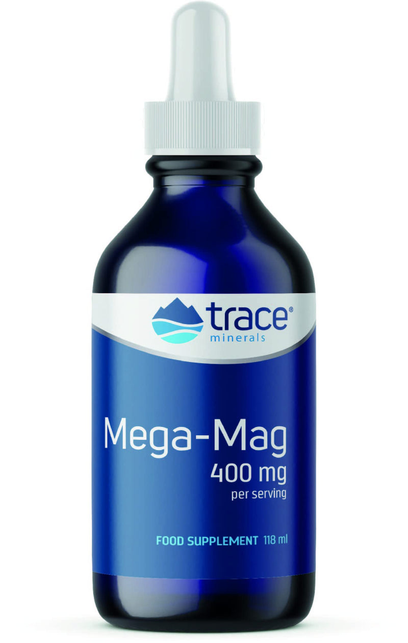 Trace Minerals Mega-Mag Magnesium Supplement - 4Fl Oz Low Sodium Dietary Supplement - Ultra-Concentrated 400mg - BeesActive Australia
