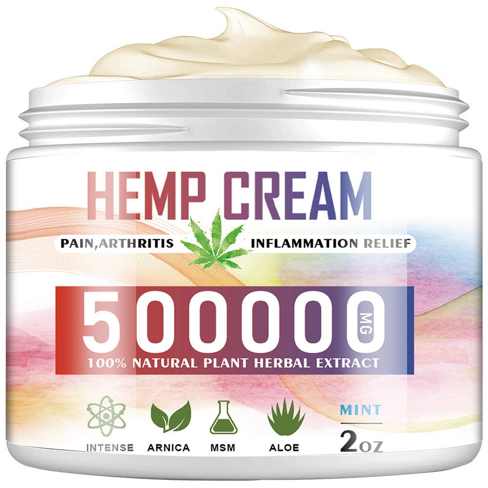Natural Hemp Cream for Pain Relief, Organic Hemp Herbal Extract Cream for Muscle & Joint Pain, Soothe Back Shoulders Knees Feet White - BeesActive Australia